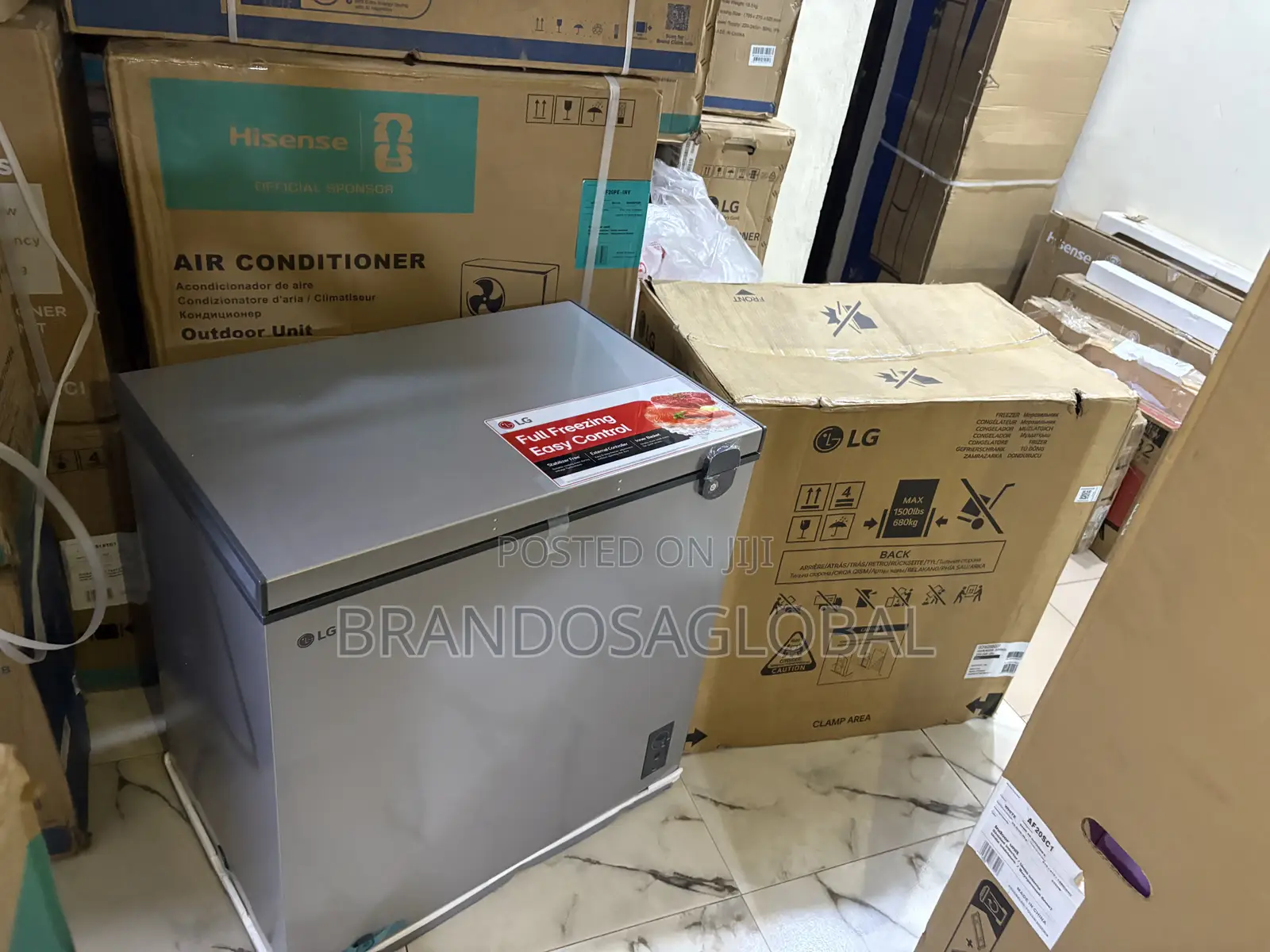 LG FRZ205BQCF Silver Deep Freezer – Large Storage