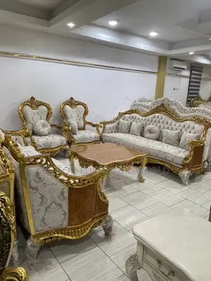 Full Set of High Classic Imported Royal Fabric Sofa Chair