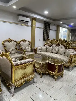 Full Set of High Classic Imported Turkey Royal Fabric Sofa Chair