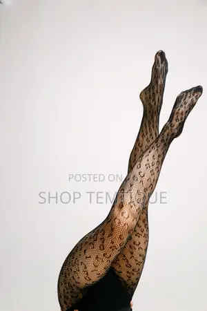 Cheetah Print Net Socks
