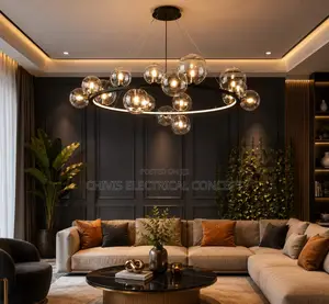 Luxury Dropping LED Nordic Round Lope Chandelier’s