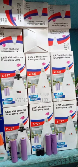 Led With Battery Emergency Lamp