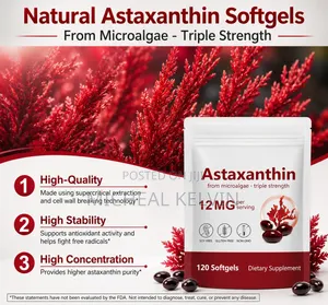 Astaxanthin 60 Softgel 12mg