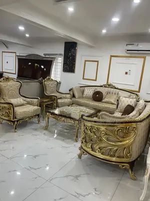 Complete Set of High Classic Turkish Royal Fabric Sofa Chair Chairs