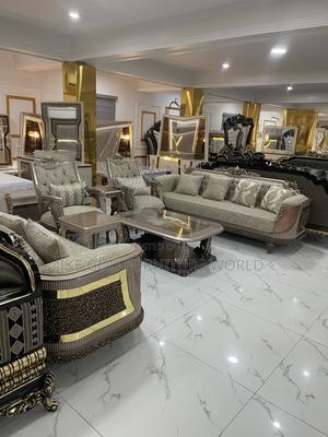 Set of High Classic Turkish Royal Fabric Sofa Chairs