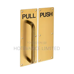 Gold / Champagne PUSH & PULL Door Plates
