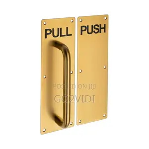 Gold / Champagne PUSH & PULL Door Plates