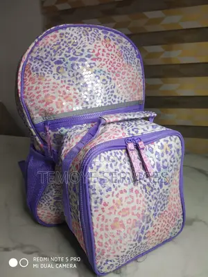 Girls 2 in 1 Quality School Bag With Lunch Bag