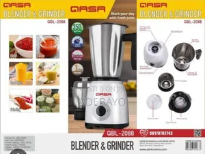 QASA 2in 1 Blender Stainless Steel
