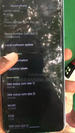 Itel A60 32 GB Blue