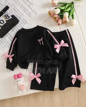 Children Round Neck Sweater + Long Pant