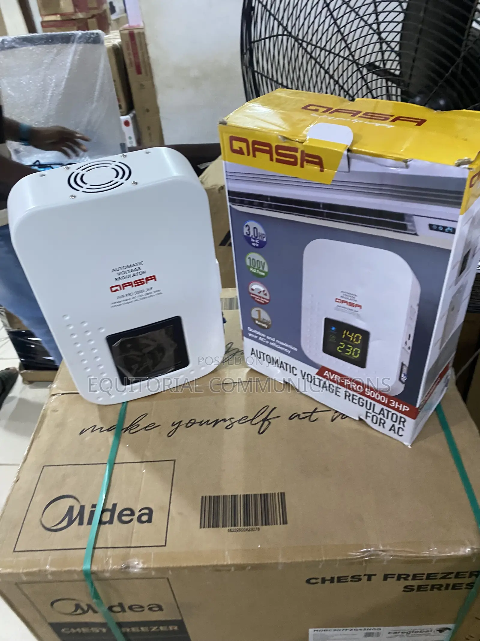 Qasa 5000W Heavy-Duty Automatic Voltage Stabilizer