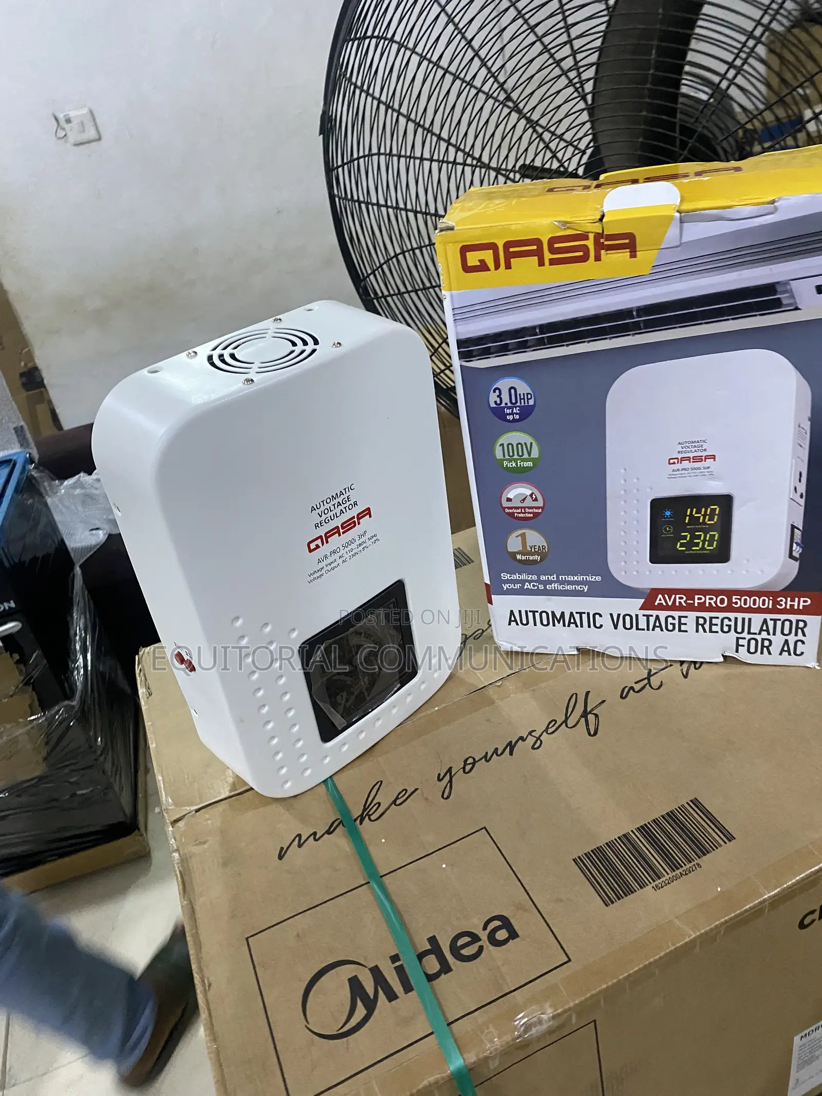 Qasa 5000W Heavy-Duty Automatic Voltage Stabilizer