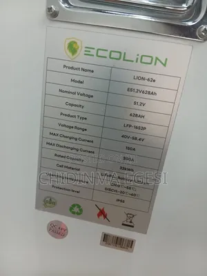 Ecolion 32kWh Lithium Battery – High Capacity Solar Battery