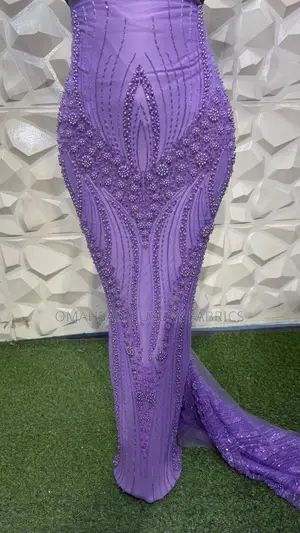 Fully Handbeaded Lace