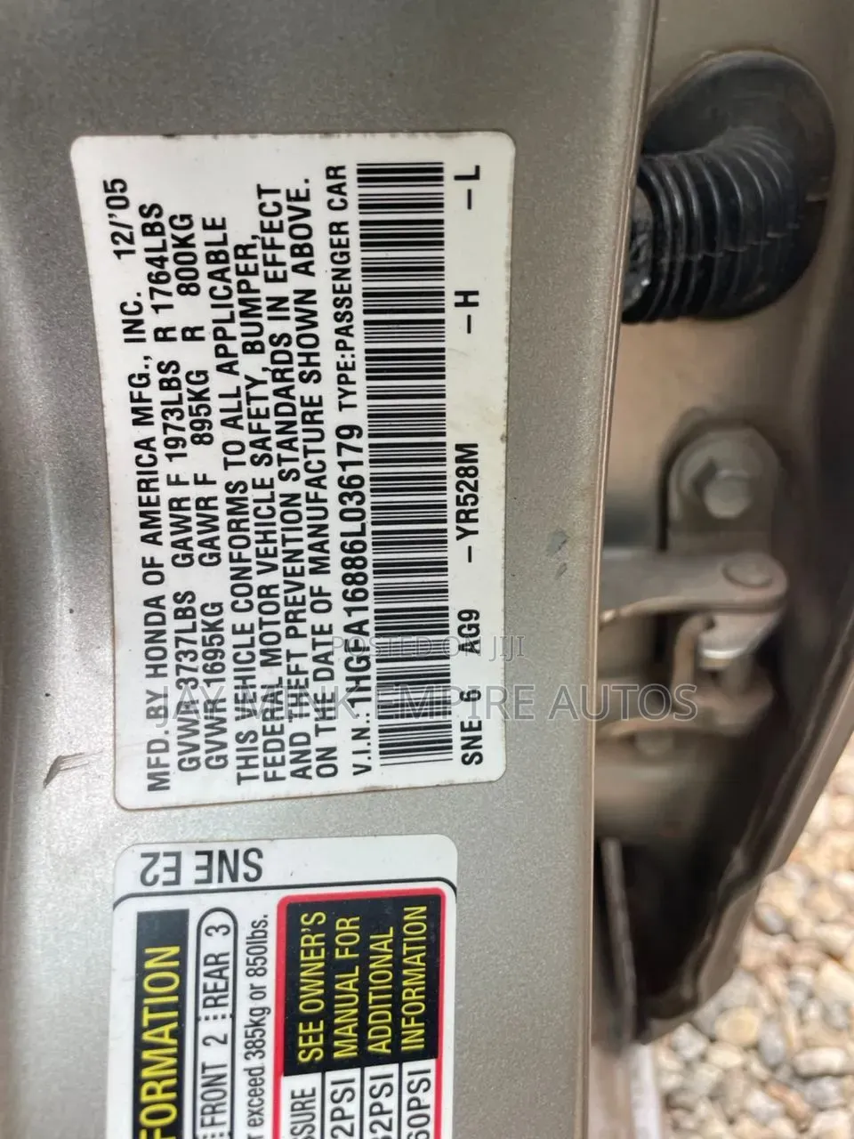 Honda Civic 2006 Gold