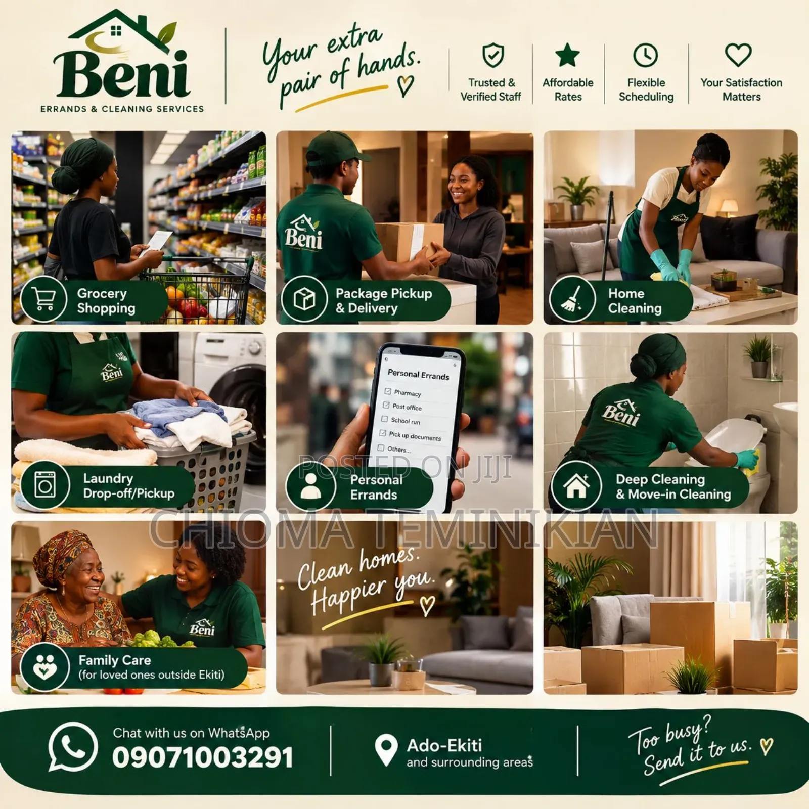 Beni Errands and Cleaning Services