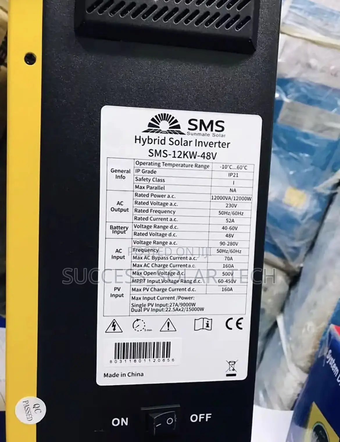 SMS 12kva 48v Hybrid Inverter