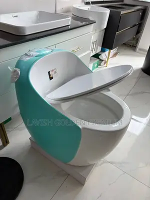 Modern One Piece Egg Shaped Water Closet