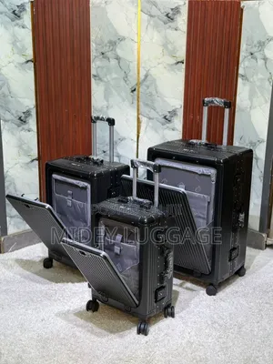 Set of 3 Aluminum Luggage Traveling Box Is