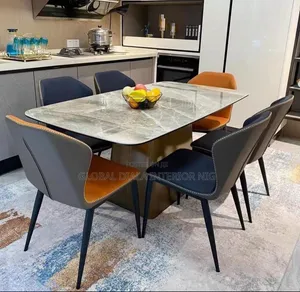 Quality Modern Marble Dining Set by 6