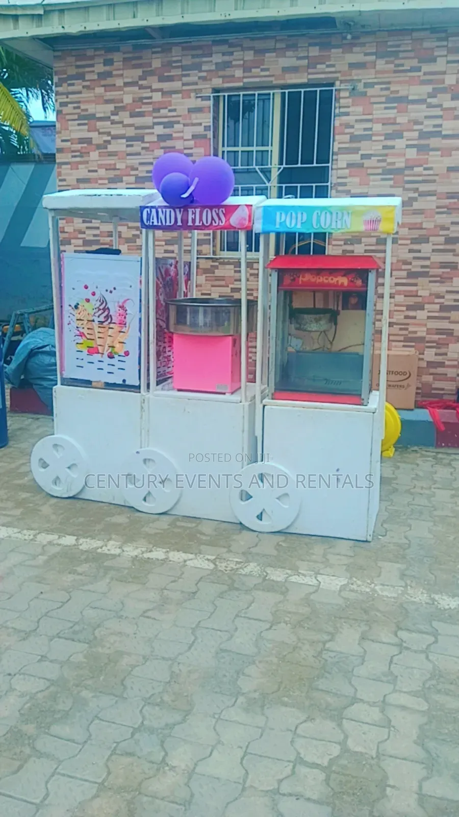 Ice Cream Pop Corn and Cotton Candy