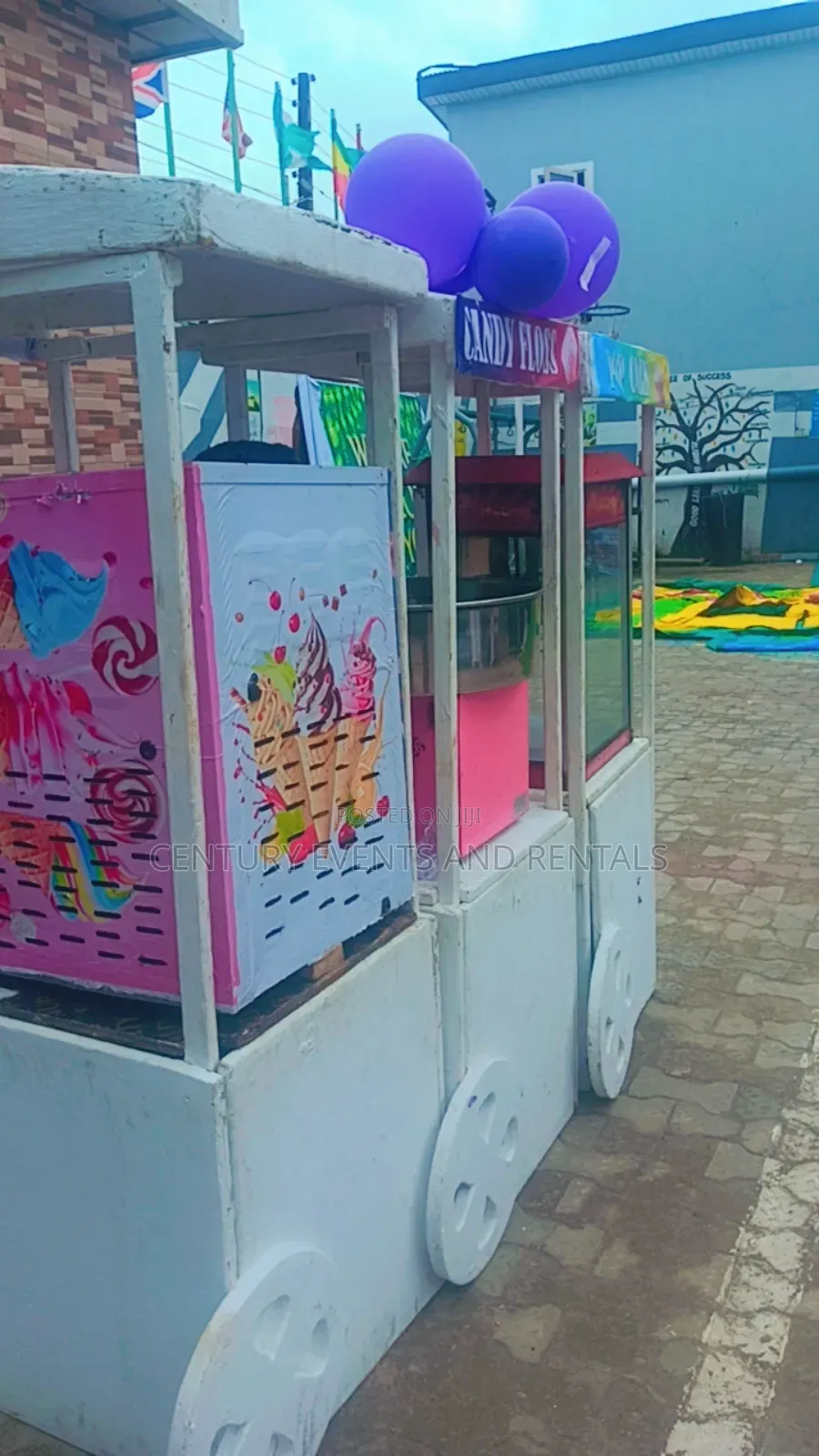 Ice Cream Pop Corn and Cotton Candy