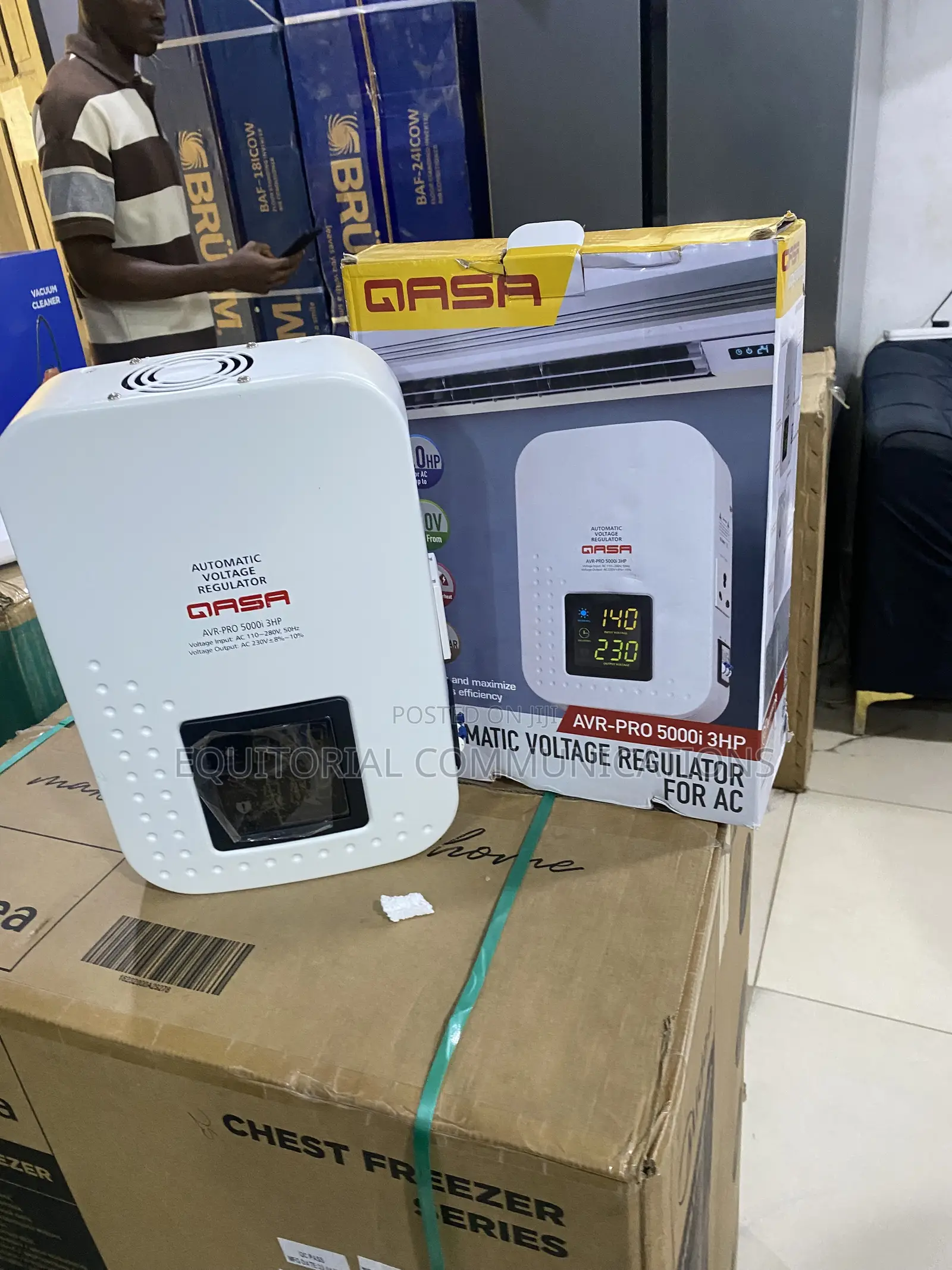 Qasa 5000W Automatic Voltage Safety Stabilizer