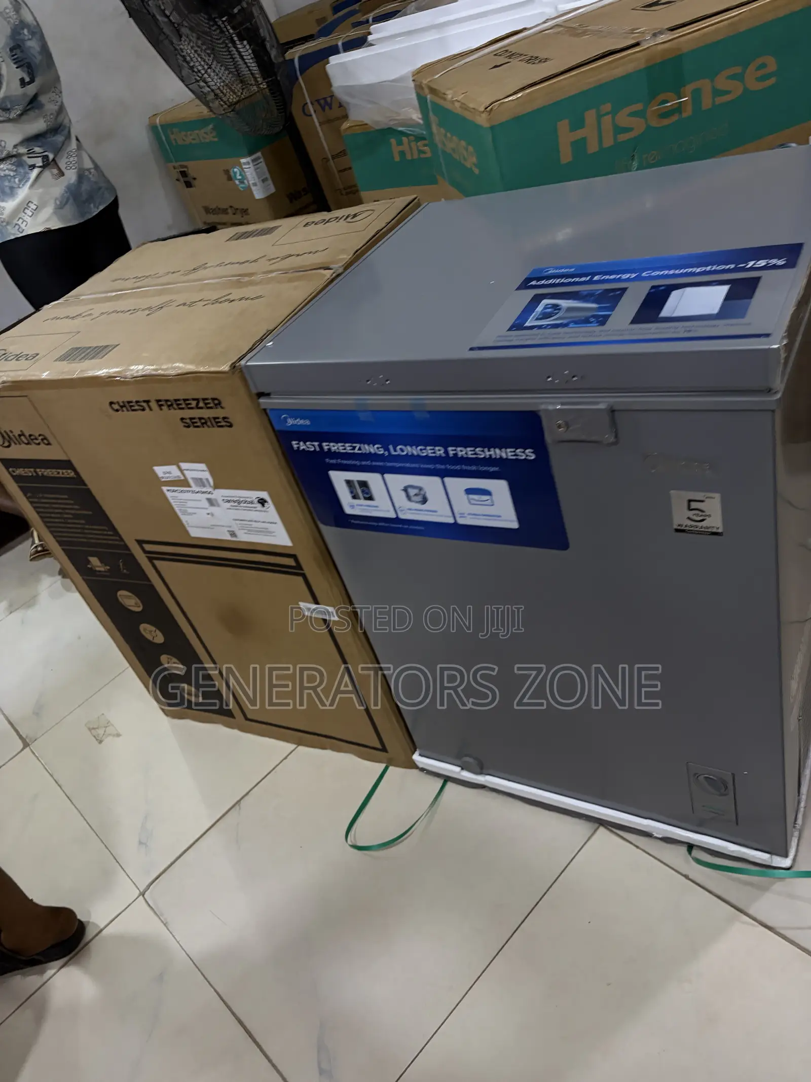 Midea 142L Grey Chest Freezer MDRC207FZG43NGG