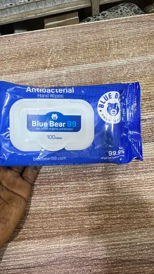 Antibacterial Blue Bear Hand Wipes