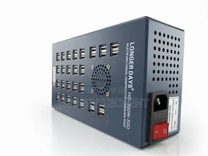 Heavy-Duty 300w 50-Port Commercial USB Charging Station