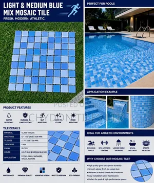 Mosaic Tiles for Swimming Pool