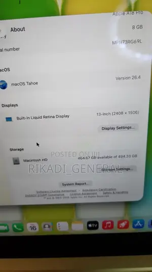 Laptop Apple MacBook Neo 2026 8GB SSD 512GB