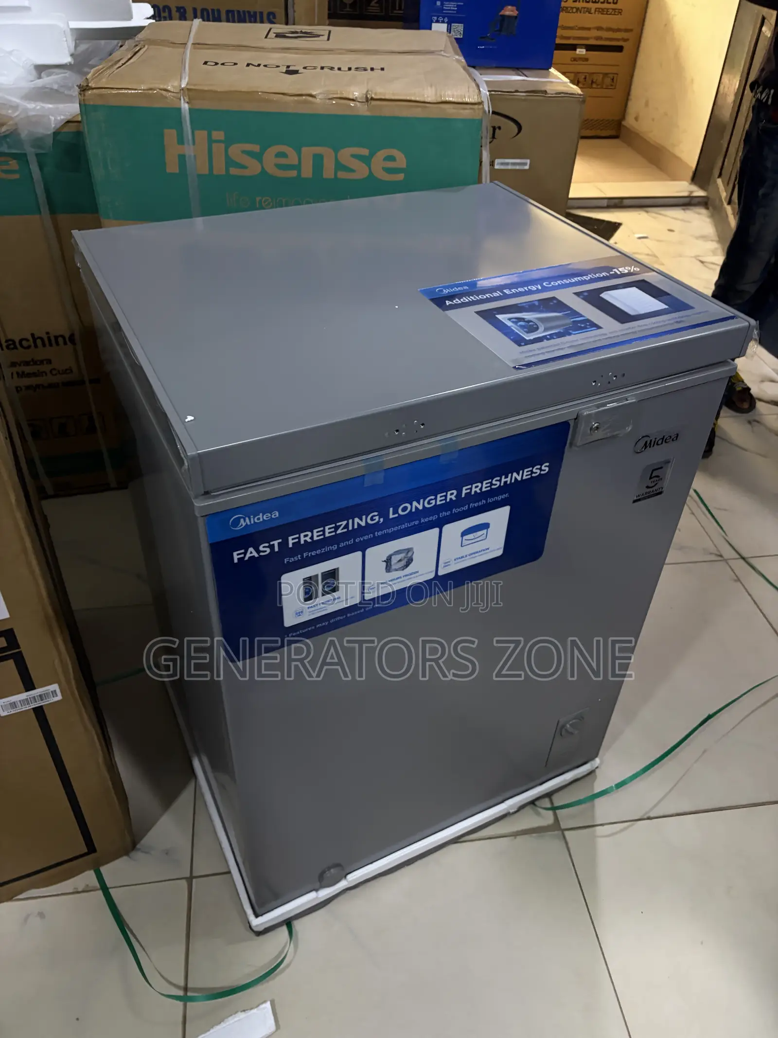 Midea 142L Chest Freezer With Multiple Temperature Settings