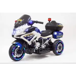 Children’s Big Red Police Electric Bike for Ages 1-10 Years