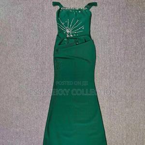 Quality Luxurious Ladies Bandage Dress With Rihnostone