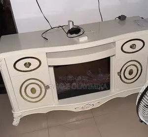 Big Modern Fireplace and TV Stand