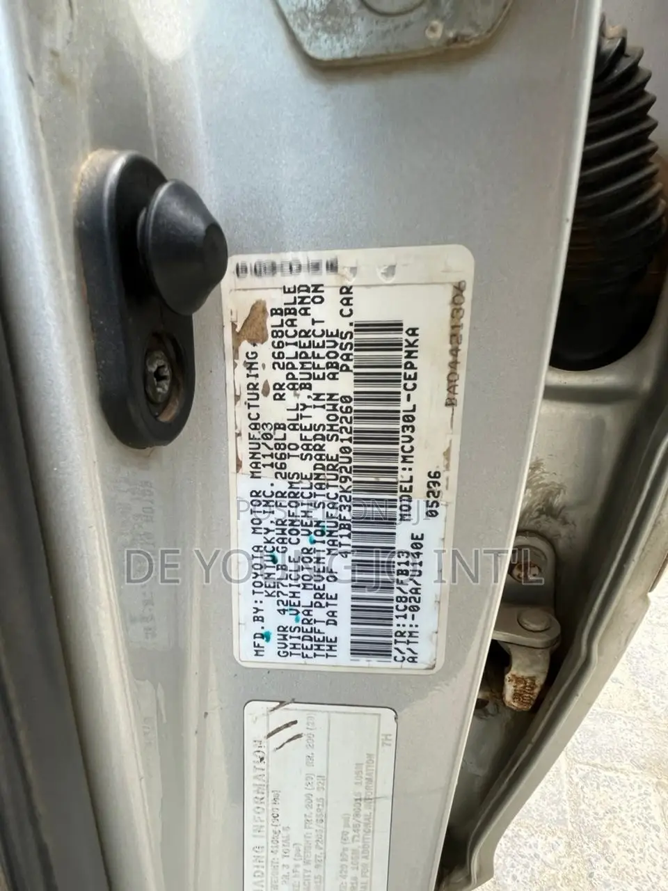 Toyota Camry 2004 Silver