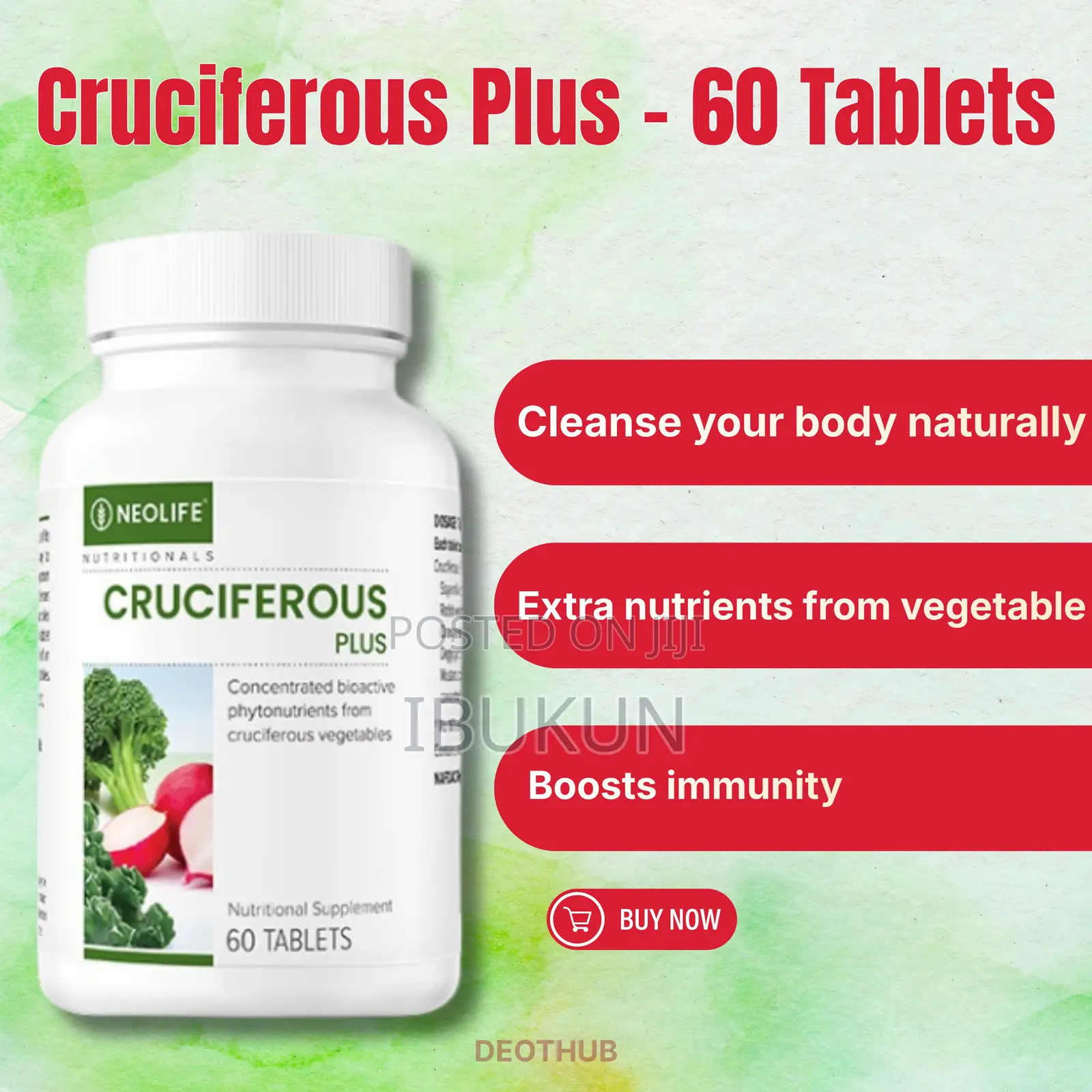 Cruciferous Plus 60 Tablets Single Helps Your Body Detoxify With Ease