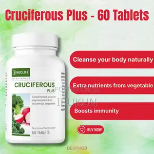 Cruciferous Plus 60 Tablets Single Helps Your Body Detoxify With Ease