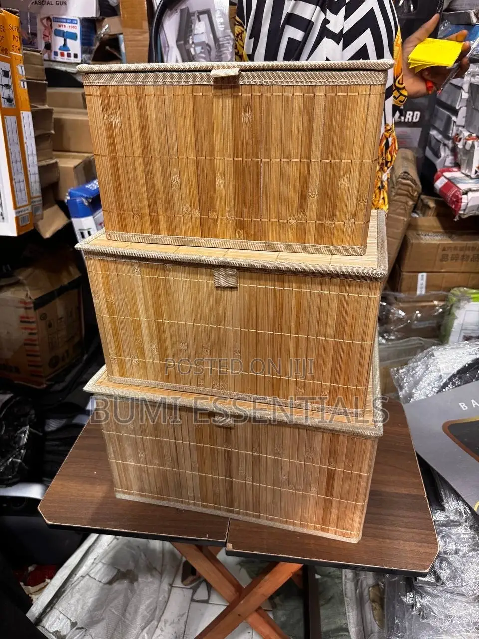 3pcs Bamboo Storage Set