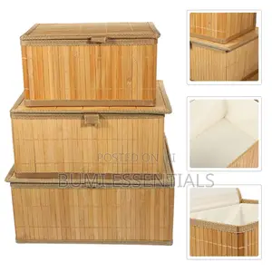 3pcs Bamboo Storage Set