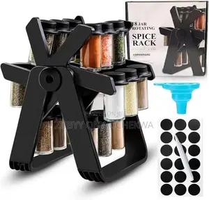 18pcs Rotating Spice Rack