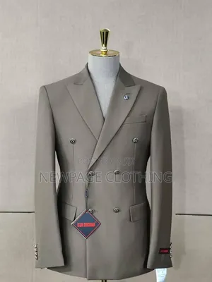 Beige Double-Breasted Blazer — Your Formal Look Just Got Better