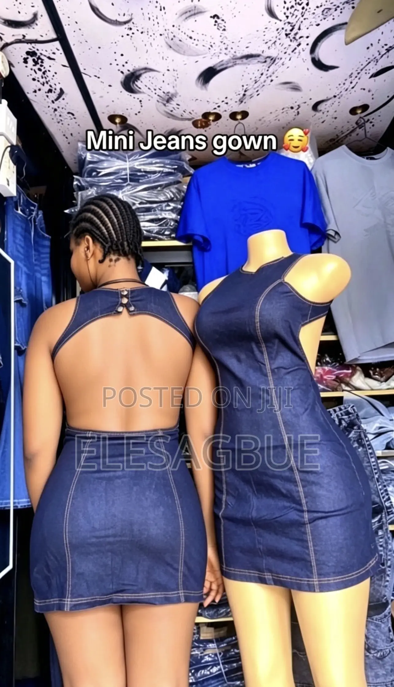 Mini Jean Gown