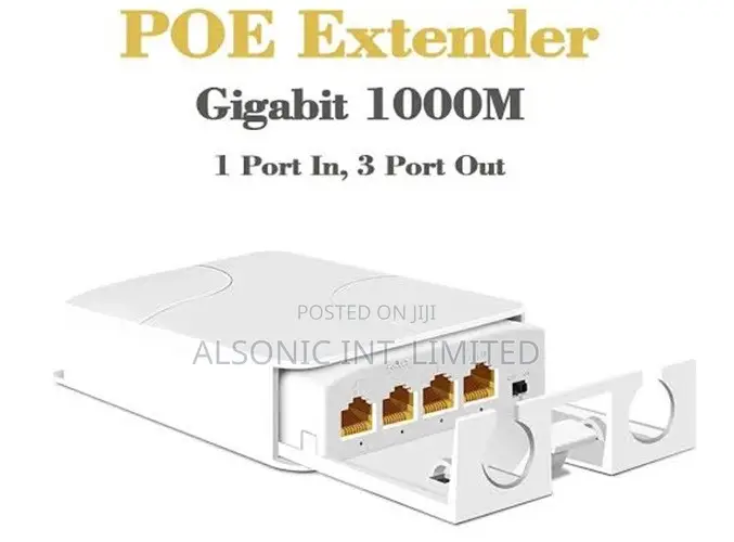 Poe Network Extender - 1 Poe In, 4 Poe Out