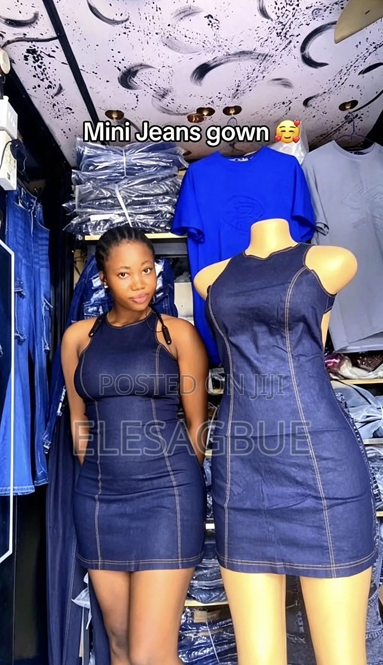 Mini Jean Gown