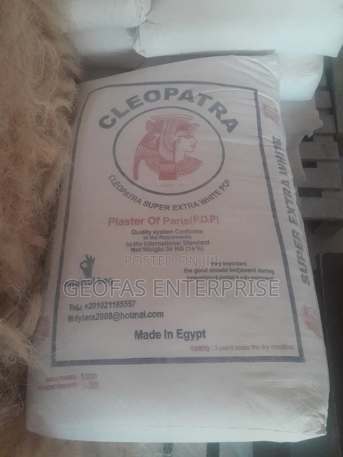 Cleopatra Super Extra White POP Cement
