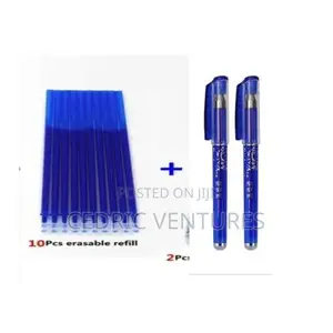 2 Erasable Pens + 10 Refills Ink Gel Pen