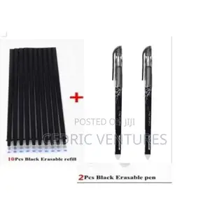 2 Erasable Pens + 10 Refills Ink Gel Pen